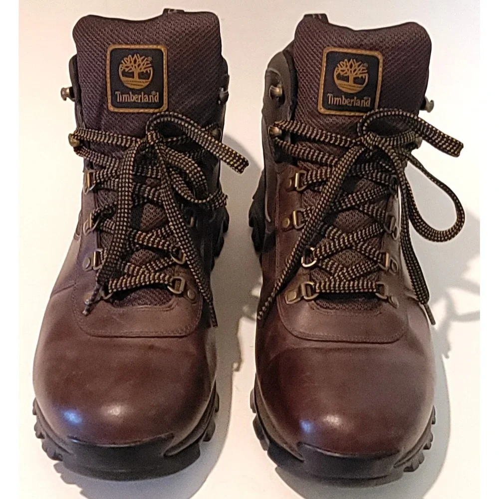 Timberland Mens Mt. Maddsen Waterproof Mid Hiker DK Brown Full Grain Boot‎ 13.5 Men main image 4